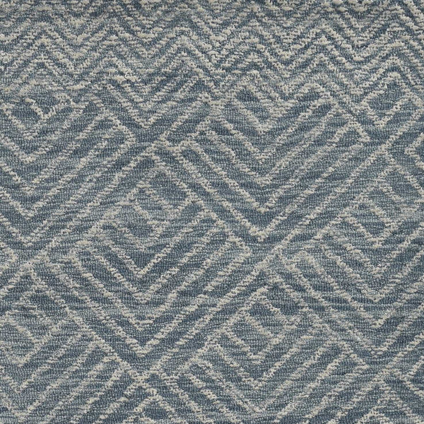 Homeroots 108 X 156 Denim Wool Rug  Wool 374748