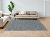 Homeroots 108 X 156 Denim Wool Rug  Wool 374748