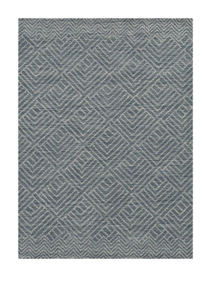 Homeroots 108 X 156 Denim Wool Rug  Wool 374748