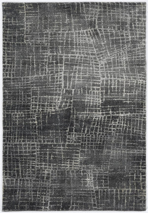 HomeRoots 7' Contemporary Gray Abstract Area Rug - Soft, Durable, Stylish Design for High-Traffic Spaces 7' Runner 374753