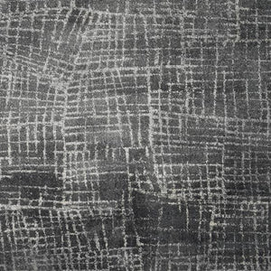 HomeRoots 7' Contemporary Gray Abstract Area Rug - Soft, Durable, Stylish Design for High-Traffic Spaces 3' X 5' 374754