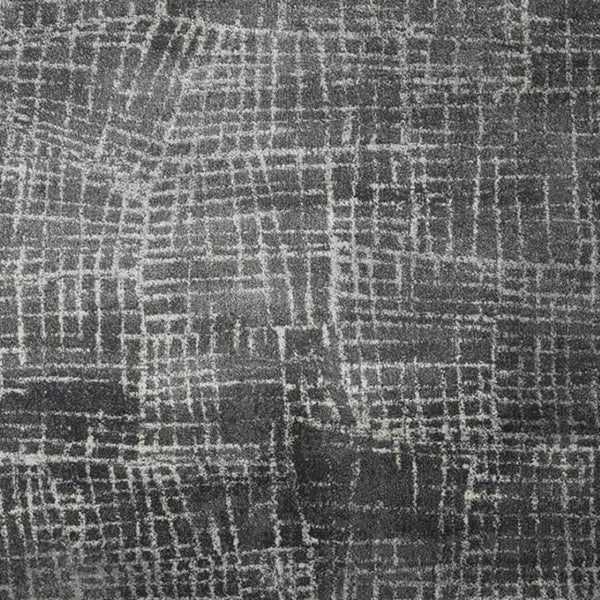 HomeRoots 7' Contemporary Gray Abstract Area Rug - Soft, Durable, Stylish Design for High-Traffic Spaces 3' X 5' 374754