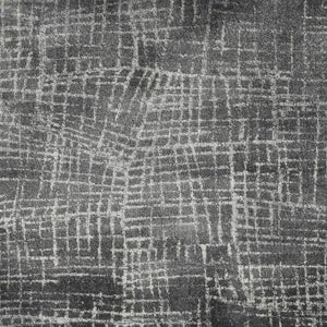 HomeRoots 7' Contemporary Gray Abstract Area Rug - Soft, Durable, Stylish Design for High-Traffic Spaces 5' X 8' 374755