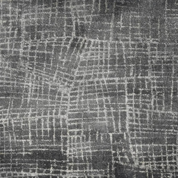 HomeRoots 7' Contemporary Gray Abstract Area Rug - Soft, Durable, Stylish Design for High-Traffic Spaces 5' X 8' 374755