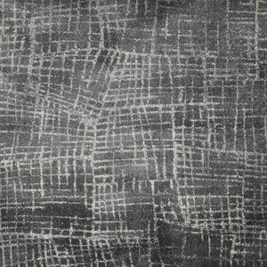 HomeRoots 7' Contemporary Gray Abstract Area Rug - Soft, Durable, Stylish Design for High-Traffic Spaces 5' X 8' 374755