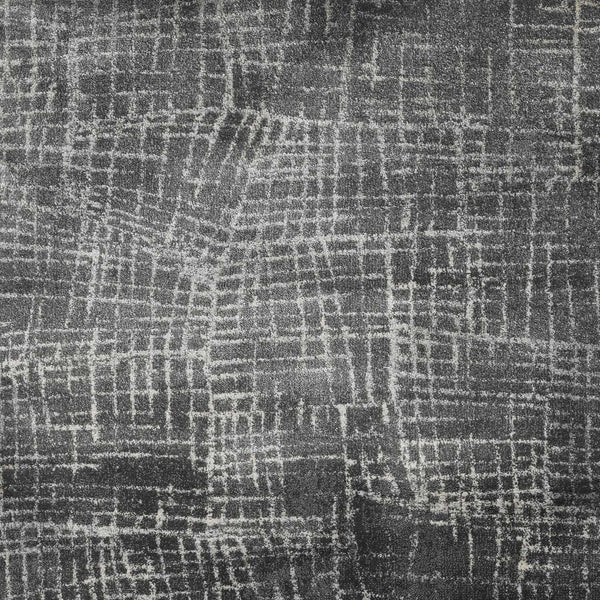 HomeRoots 7' Contemporary Gray Abstract Area Rug - Soft, Durable, Stylish Design for High-Traffic Spaces 5' X 8' 374755