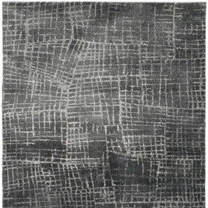 HomeRoots 7' Contemporary Gray Abstract Area Rug - Soft, Durable, Stylish Design for High-Traffic Spaces 5' X 8' 374755