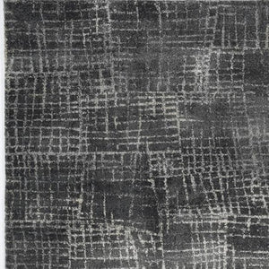HomeRoots 7' Contemporary Gray Abstract Area Rug - Soft, Durable, Stylish Design for High-Traffic Spaces 5' X 8' 374755