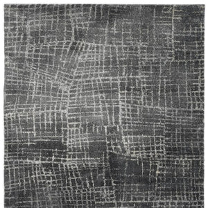 HomeRoots 7' Contemporary Gray Abstract Area Rug - Soft, Durable, Stylish Design for High-Traffic Spaces 8' X 10' 374756