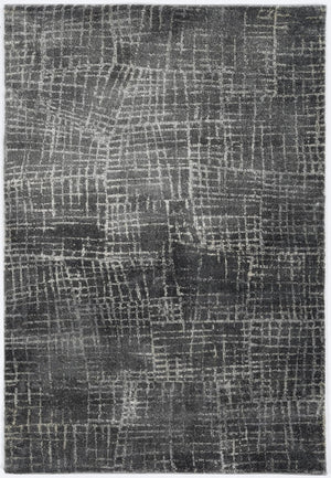 HomeRoots 7' Contemporary Gray Abstract Area Rug - Soft, Durable, Stylish Design for High-Traffic Spaces 8' X 10' 374756