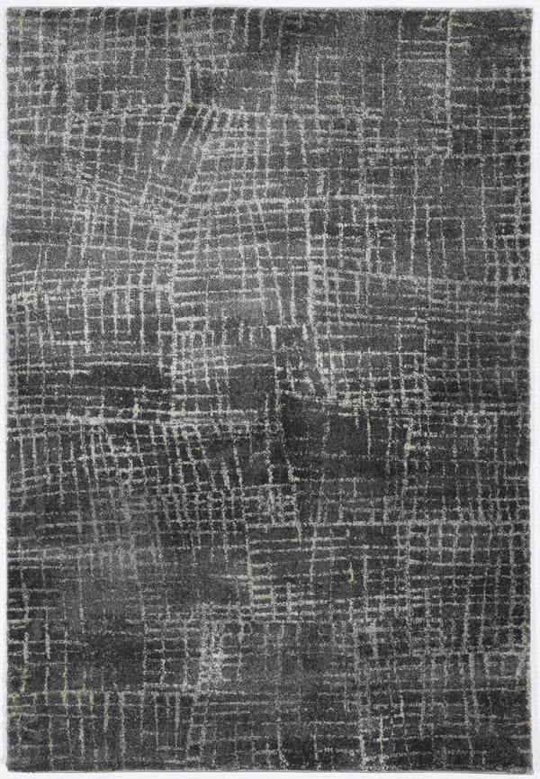HomeRoots 7' Contemporary Gray Abstract Area Rug - Soft, Durable, Stylish Design for High-Traffic Spaces 8' X 10' 374756