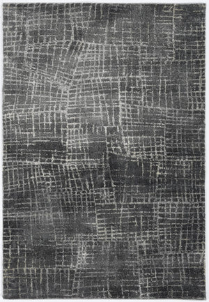 HomeRoots 7' Contemporary Gray Abstract Area Rug - Soft, Durable, Stylish Design for High-Traffic Spaces 8' X 10' 374756