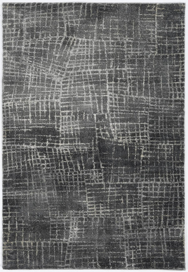 HomeRoots 7' Contemporary Gray Abstract Area Rug - Soft, Durable, Stylish Design for High-Traffic Spaces 8' X 10' 374756