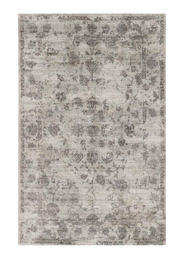 HomeRoots 5' Hand-Loomed Abstract Area Rug in Beige, Tan & Gold - Distressed Design for Timeless Elegance 5' X 7' 374759