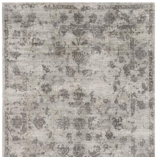 HomeRoots 5' Hand-Loomed Abstract Area Rug in Beige, Tan & Gold - Distressed Design for Timeless Elegance 5' X 7' 374759