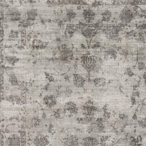 HomeRoots 8' Gray Floral Medallion Area Rug - Hand Loomed Luxury with Artisanal Charm for Modern Spaces 8' X 10' 374760