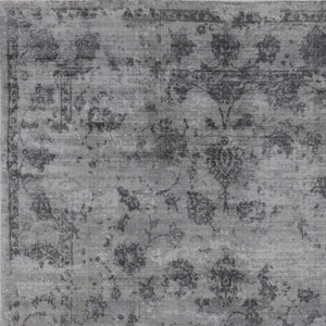 Homeroots 9' X 12' Grey Area Rug  Viscose 374761