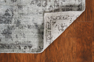 Homeroots 9' X 12' Grey Area Rug  Viscose 374761