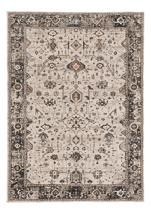 HomeRoots 10' Gray and Ivory Area Rug - Timeless Elegance with Soft Polyester Pile for Cozy Living Spaces 10' X 13' 374768