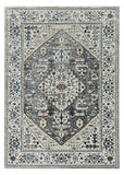 Homeroots 3' X 5' Grey Parisian Area Rug  Polyester 374770