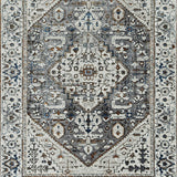 Homeroots 3' X 5' Grey Parisian Area Rug  Polyester 374770