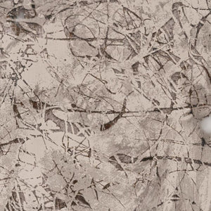 HomeRoots 5' Abstract Area Rug in Ivory, Gray & Brown - Modern, Durable, Stain-Resistant for Any Room 8' X 11' 374779