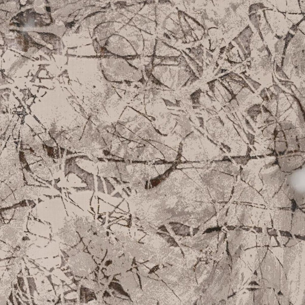 HomeRoots 5' Abstract Area Rug in Ivory, Gray & Brown - Modern, Durable, Stain-Resistant for Any Room 8' X 11' 374779