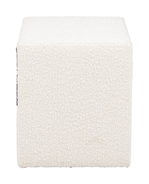 Zuo Modern Baris Nightstand Ivory - Modern Elegance With Textured Fabric, Perfect For Hospitality & Home Use White 100% Polyester,Mdf,100% Polypropylene 110652-zuo-modern