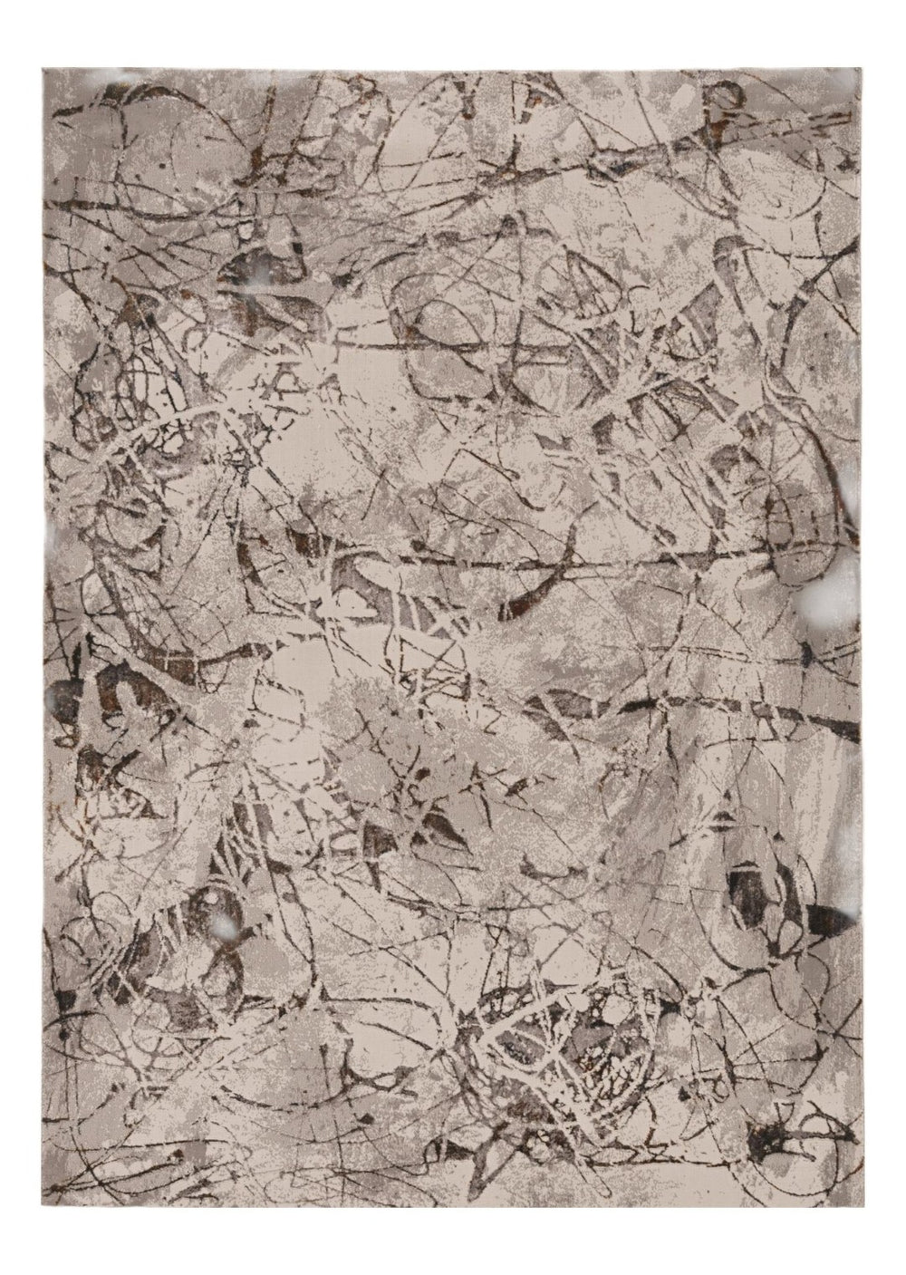HomeRoots 10' Gray and Ivory Area Rug - Elegant Machine-Made Design for Cozy Comfort in Any Living Space 10' X 13' 374780