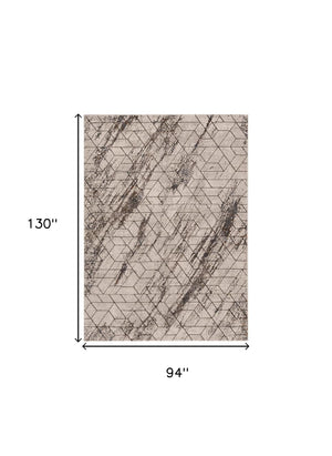 Homeroots 8' X 11' Ivory Area Rug  Polyester 374785