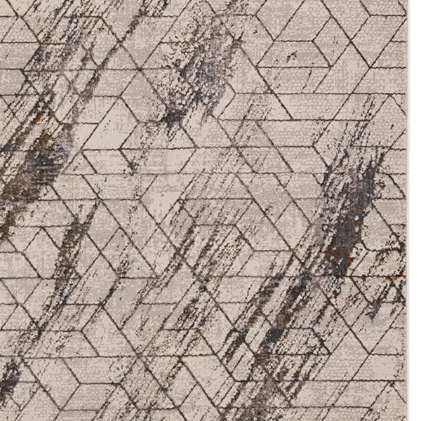 Homeroots 8' X 11' Ivory Area Rug  Polyester 374785