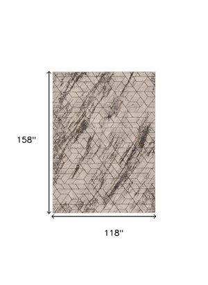 Homeroots 10' X 13' Ivory Area Rug  Polyester 374786