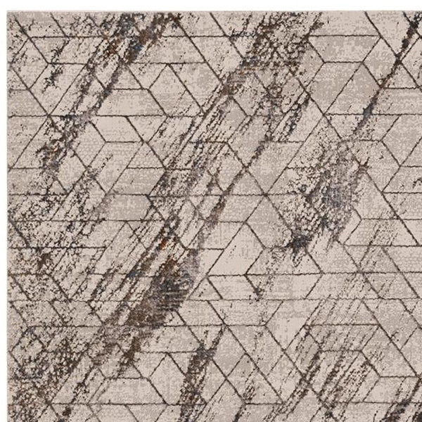 Homeroots 10' X 13' Ivory Area Rug  Polyester 374786