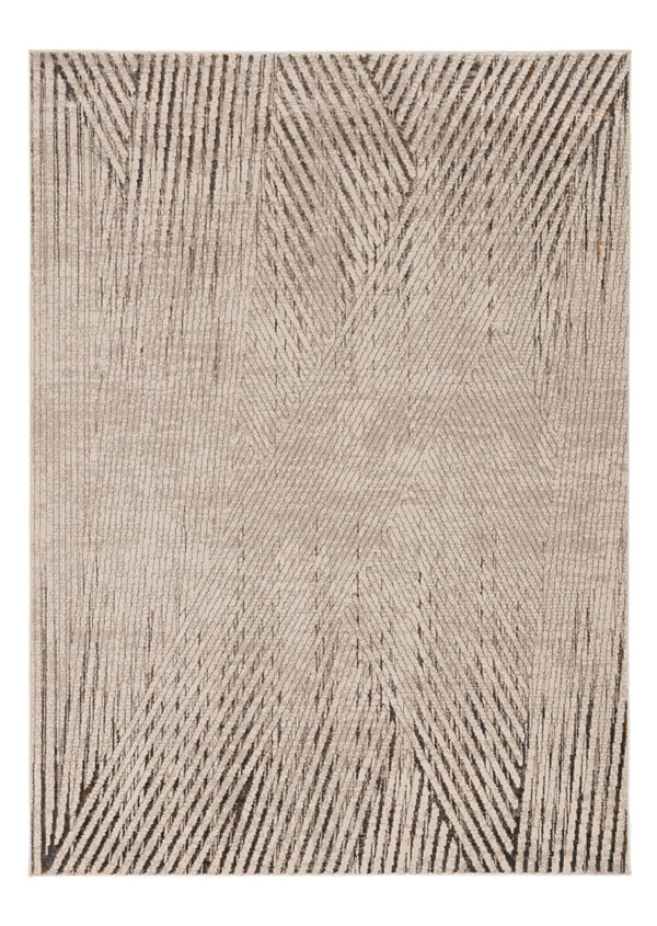 HomeRoots 10' Modern Ivory and Gray Geometric Area Rug – Soft, Durable, Stain-Resistant for Busy Homes 10' X 13' 374792