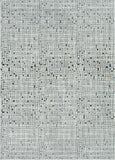 Homeroots 7' Grey Machine Woven Abstract Lines Indoor Runner Rug  Polyester 374793