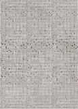 Homeroots 3' X 5' Grey Mosaic Area Rug  Polyester 374794