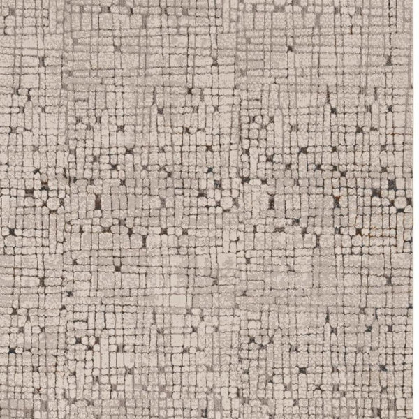 HomeRoots 5' Gray and Black Abstract Distressed Area Rug - Vintage-Inspired Design for Modern Homes & Comfort 5' X 8' 374795