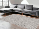 Homeroots 5' X 8' Grey Mosaic Indoor Area Rug  Polyester 374795