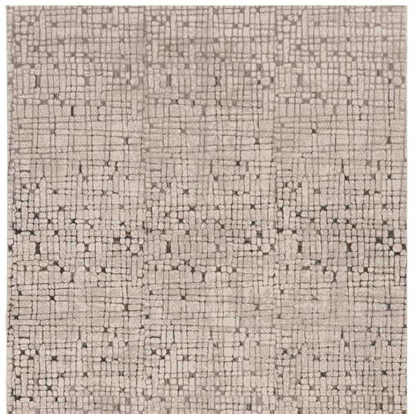 HomeRoots 5' Gray and Black Abstract Distressed Area Rug - Vintage-Inspired Design for Modern Homes & Comfort 5' X 8' 374795