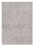 Homeroots 8' X 11' Charcoal And Ivory Abstract Area Rug  Polyester 374797