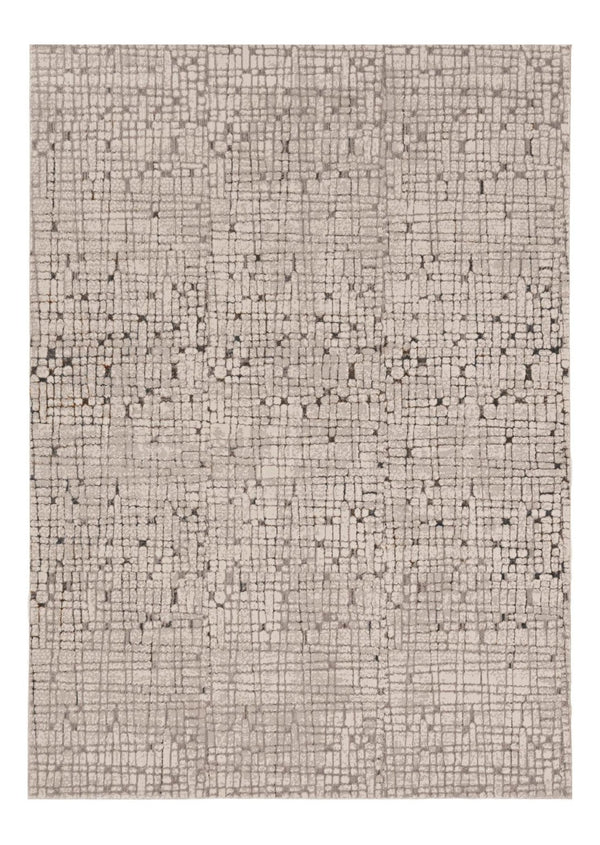 HomeRoots 5' Gray and Black Abstract Distressed Area Rug - Vintage-Inspired Design for Modern Homes & Comfort 8' X 11' 374797