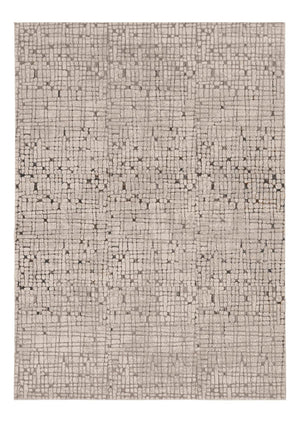 HomeRoots 5' Gray and Black Abstract Distressed Area Rug - Vintage-Inspired Design for Modern Homes & Comfort 8' X 11' 374797