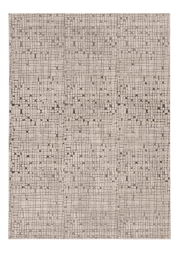HomeRoots 5' Gray and Black Abstract Distressed Area Rug - Vintage-Inspired Design for Modern Homes & Comfort 8' X 11' 374797