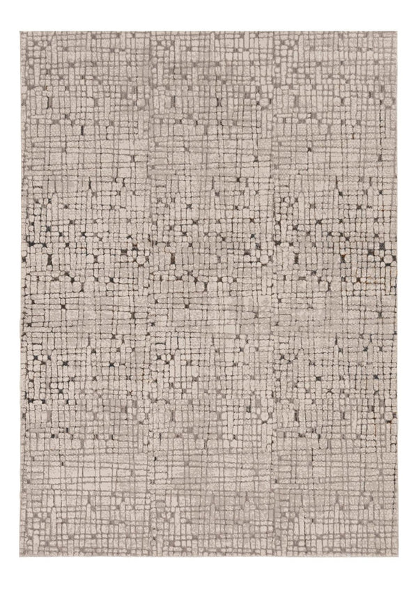 HomeRoots 10' Gray and Black Abstract Area Rug - Modern Design for Large Spaces, Durable & Easy Care Solution 10' X 13' 374798