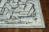 Homeroots 7' Grey Machine Woven Abstract  Indoor Runner Rug  Polyester 374799