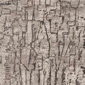 HomeRoots 5' Gray and Black Abstract Distressed Area Rug - Modern Comfort, Durable Design for Any Space 10' X 13' 374804