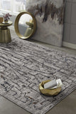 Homeroots 10' X 13' Grey Area Rug  Polyester 374804