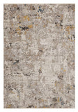 Homeroots 5' X 8' Silver Machine Woven Abstract Indoor Area Rug  Polyester 374813