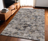 Area Rugs - Textured Design with Metallic Highlights and Fringe for Stylish Living Spaces