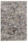 Homeroots 5' X 8' Grey Abstract Transitional Indoor Area Rug  Polyester 374818